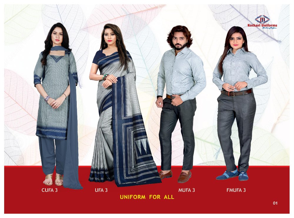 Synthetic Suits & Sarees Uniform for -All