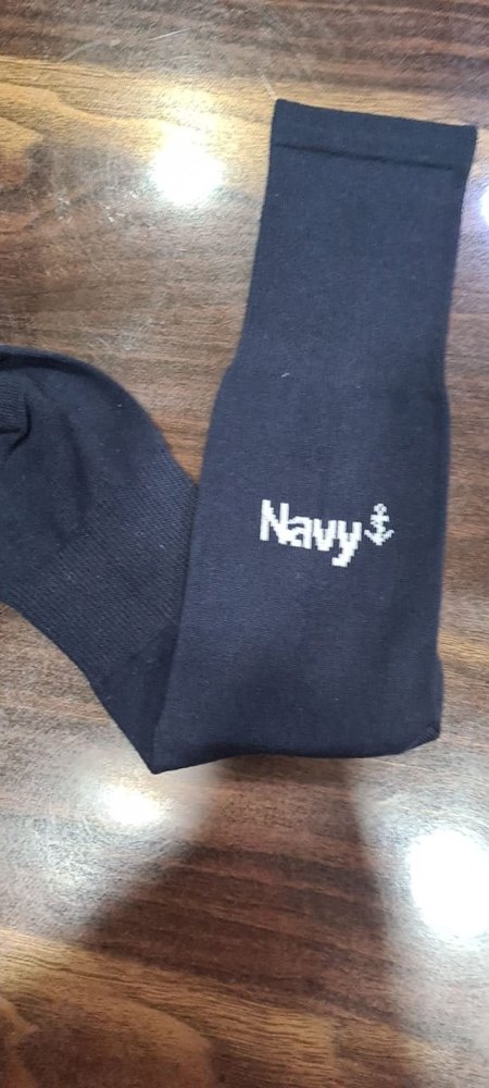 Printed Socks Navy Police