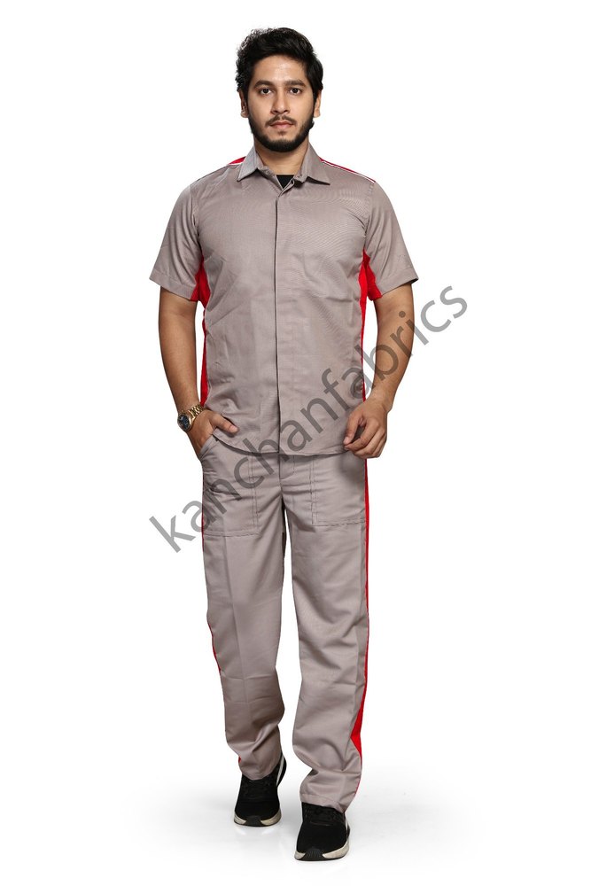 shirt and pant grey Men Corporate Uniform, Size: S to 4XL