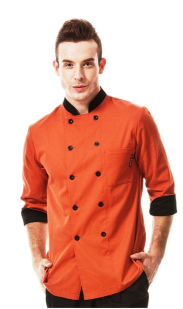 Poly Cotton Unisex Stylish Chef Coat, Size: S-M-L-XL