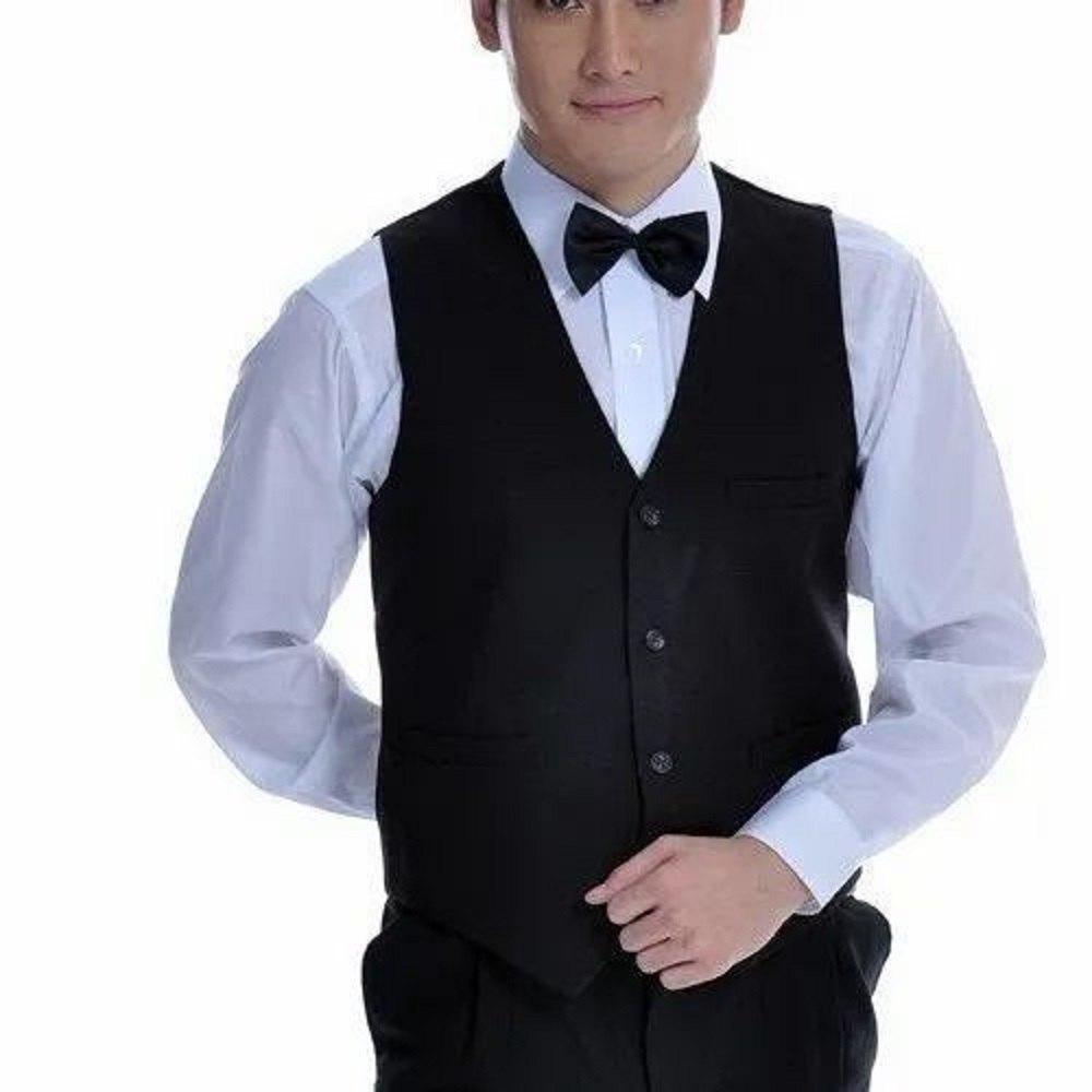 Polyester Black Waiter Uniform