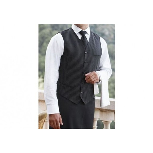 Black Polyester Service Steward Waist Coat