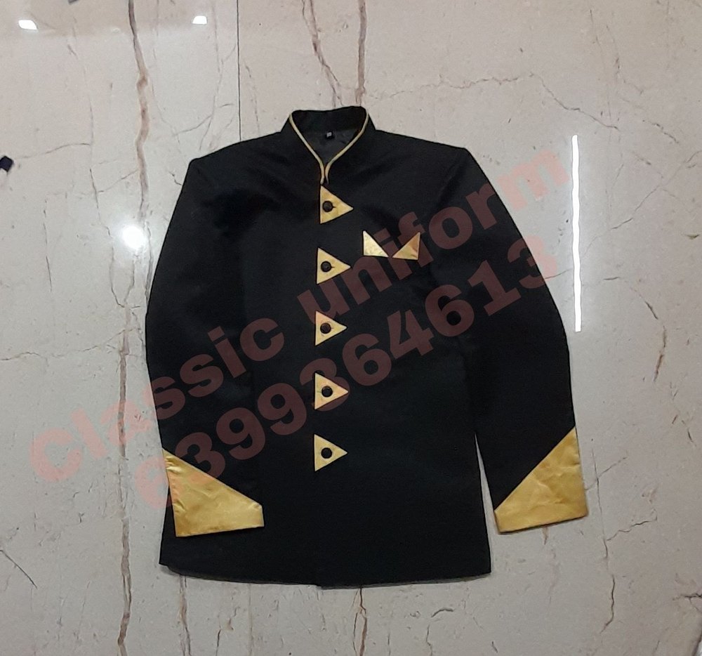 Polyester Black Caterer Uniform Coat, Size: Medium