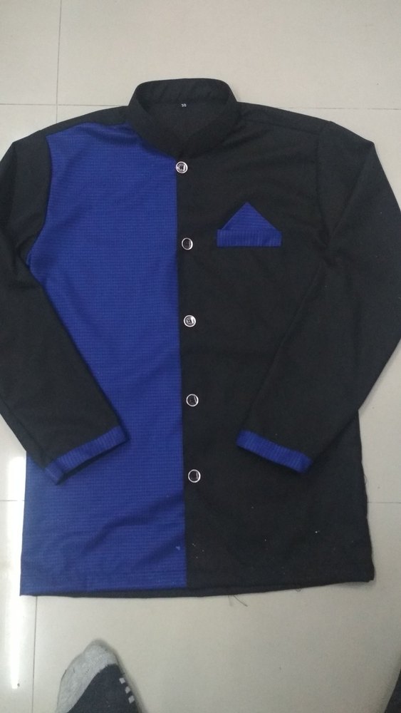 Cotton Black Catering service uniform, Size: Medium