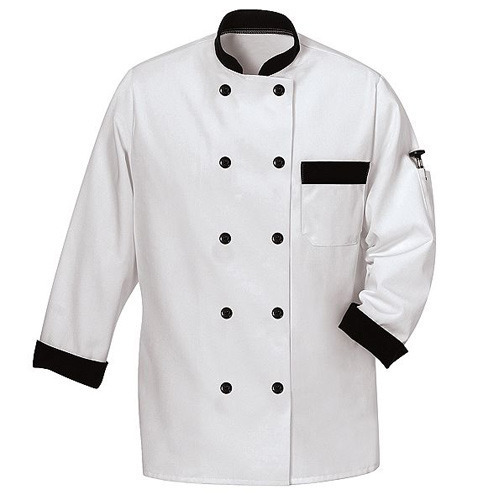 White And Black Chef Shirt, Machine Wash