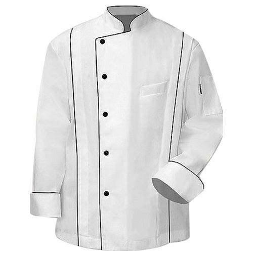 White Polyester Executive Chef Uniform