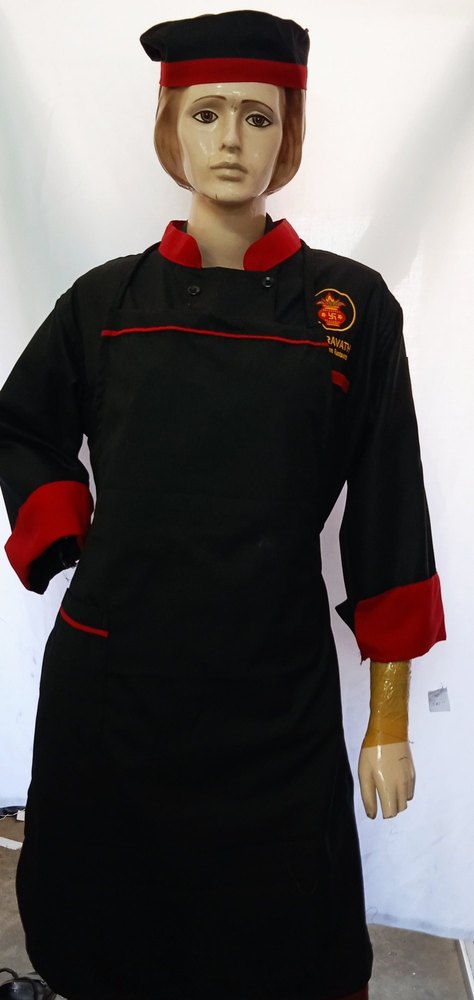 Polyester cotton Unisex Chef Uniforms, For Restaurant, Size: 36 To 44