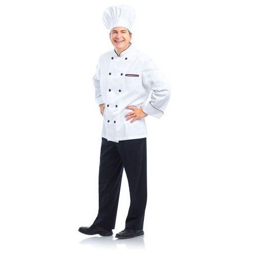 Polyester Black & White Gents Chef Uniform, For Hotel, Restaurants Etc