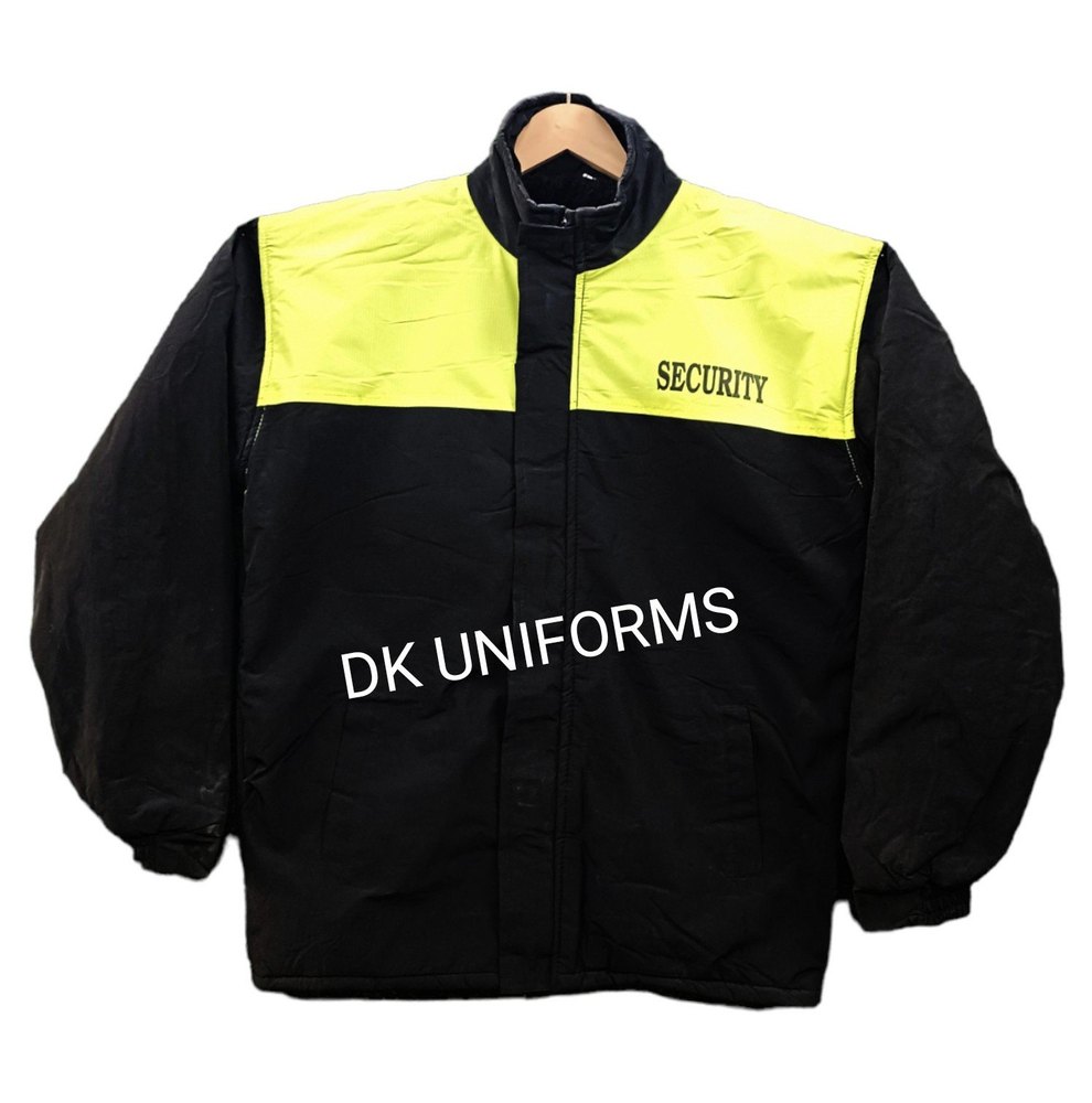 Polyester Green/Black Security guard jacket