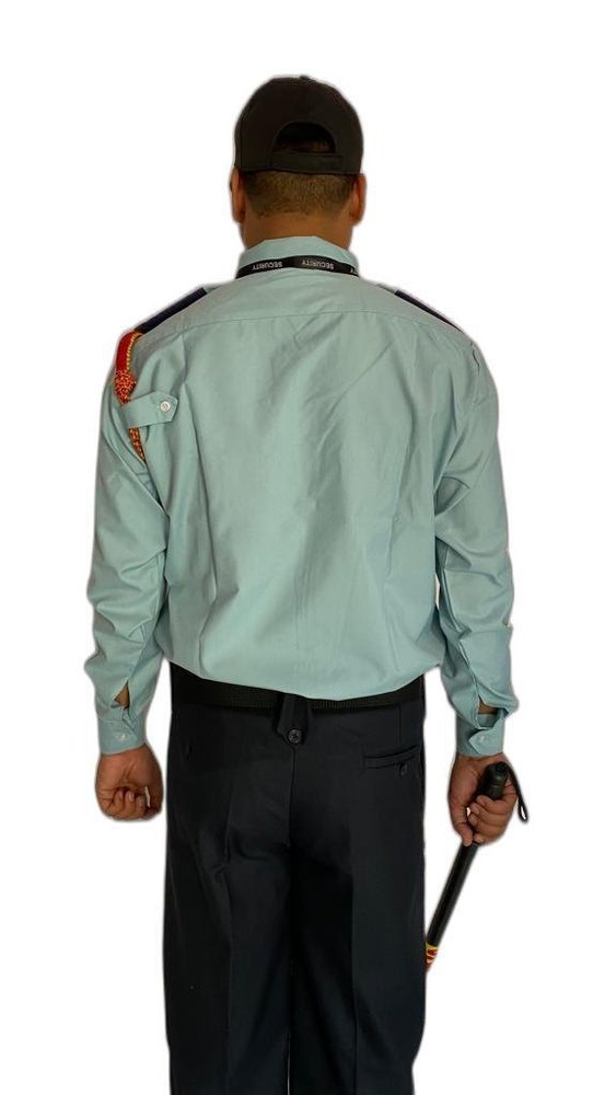 Cotton sky blue Mens Security Uniform, Size: Medium