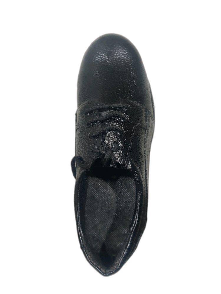 Black Men Security Guard Safety Shoes, Size: 4