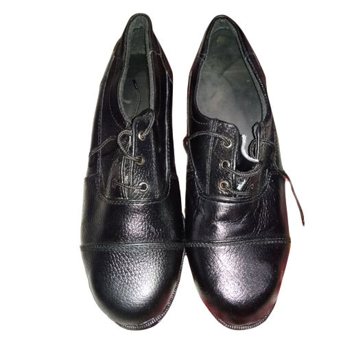 Leather Mens Security Uniform Shoes, Packaging Type: No box