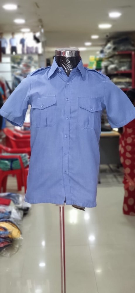 PC Blue CJ7 UNIFORMS SECURITY SHIRTS, Size: S-3XL