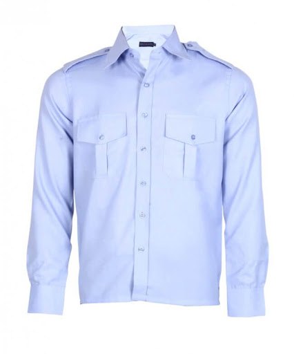 Cotton Blue Security Shirts, Size: Medium