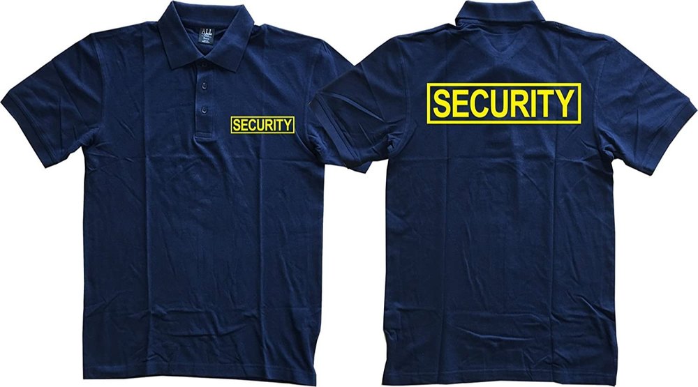 Cotton Men Security Gaurd Polo T-Shirt