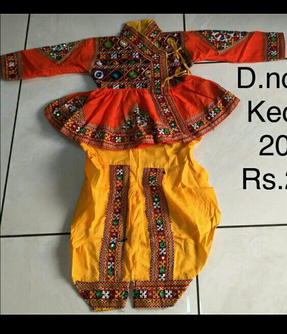 Girls Cotton Mens Kedia For Navratri