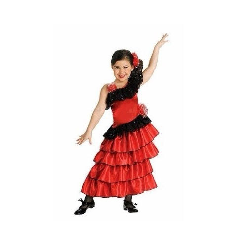 Red, Black Girls Dance Dress