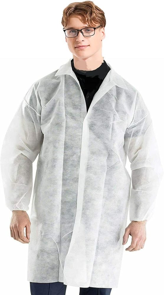 White Disposable Lab Coat, Machine wash