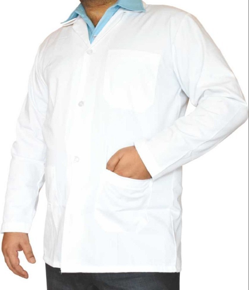 Right Care Cotton Men Full Sleeves Doctor Lab Coat Apron, For Hospital