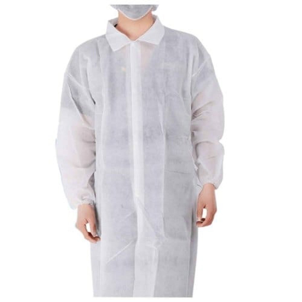 Disposable Full Lab Aprons 40 GSM, Use And Throw