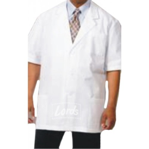 DR Apron Lab Coat Doctor Coat Supervisor Short Sleeve Coat, For Hospital, Machine wash