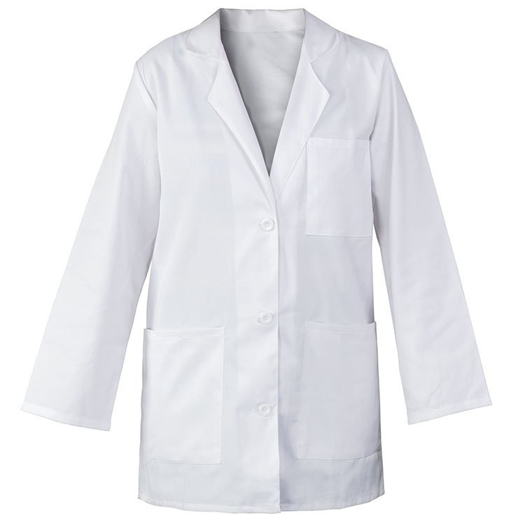 White Doctor Apron Lab Coat, For Hospital, Machine wash