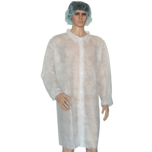 Apron Collar Disposable Lab Coat