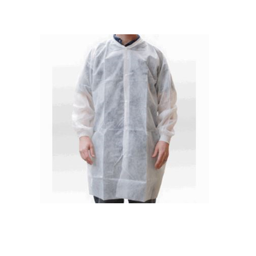 White Non Woven Disposable Lab Coats