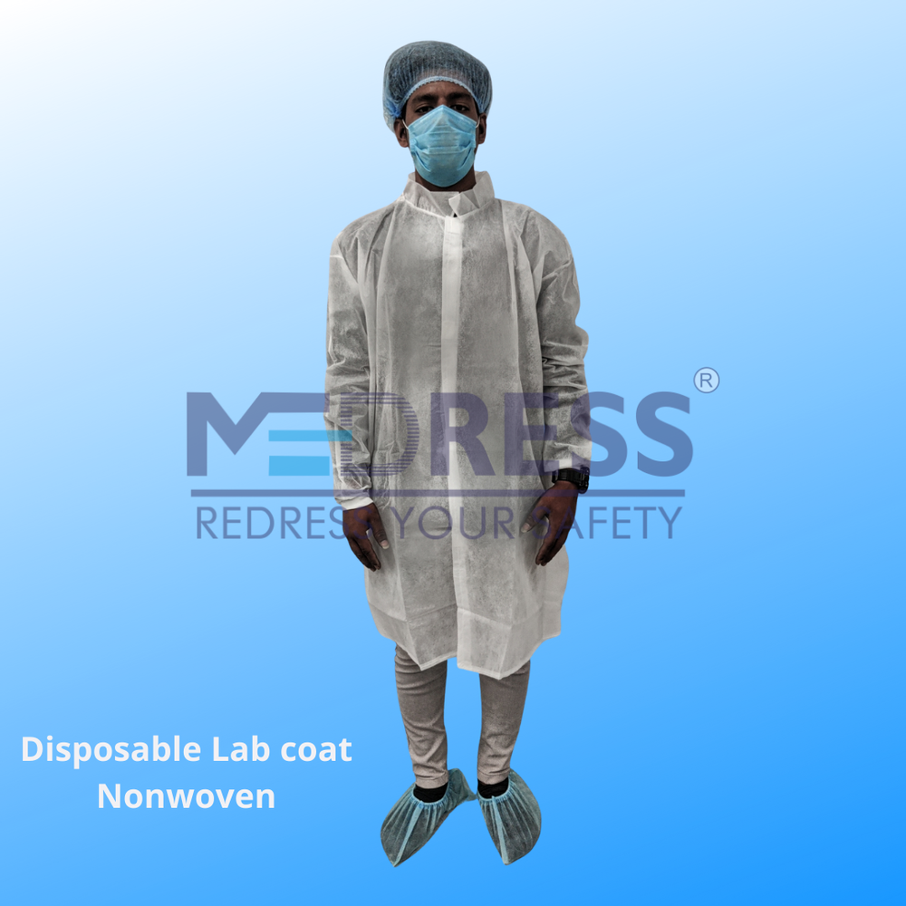 Plain White Disposable Lab Coat, For Hospital