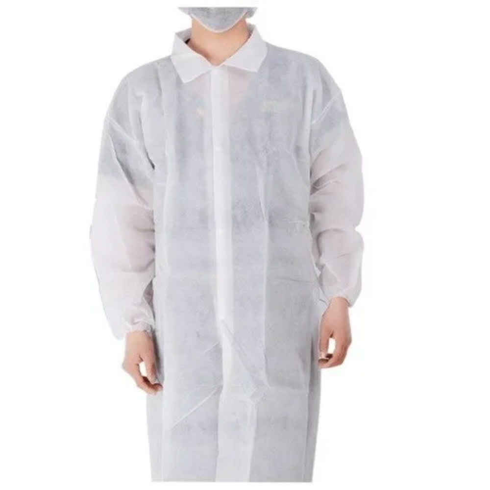 White Disposable Lab Coat