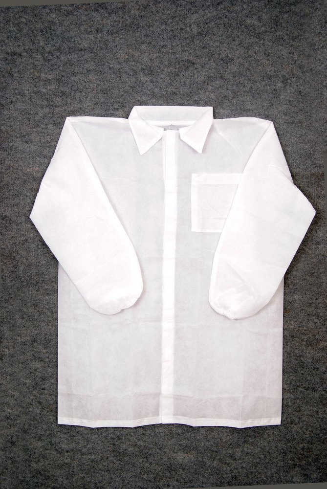 Free Size White Disposable Lab Coat, For Hospital