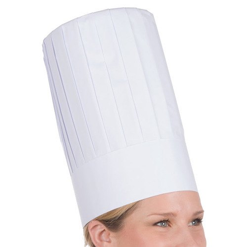 White Paper Chef Cap, for Restaurants