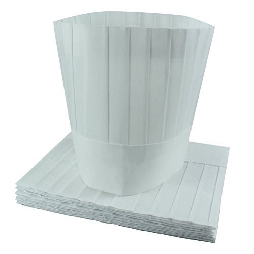 White, Blue Disposable Non Woven Chef Cap