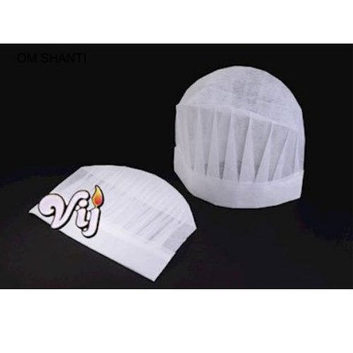 Vij White Non Woven Cap, for Hospital