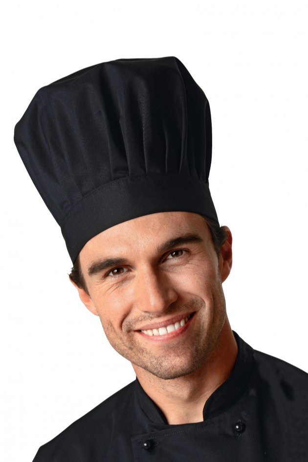 Black Unisex Restaurant Chef Caps, For Restaurants, Handwash