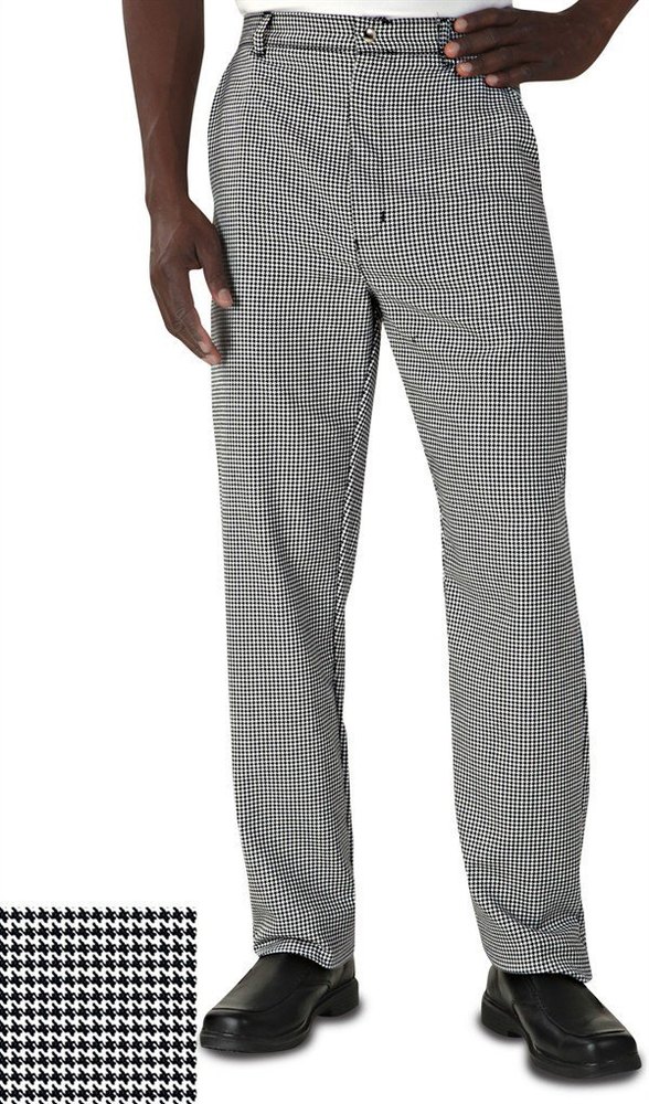 Pc Unisex B& W Checks Chef Trousers Wt Half Elastics, For Hotels And Restaurants, Size: 28-42