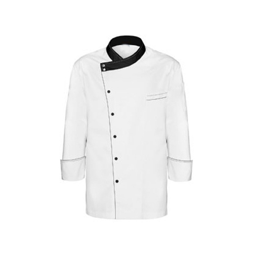 White Cotton Chef Uniform, Machine Wash, Size: Xl