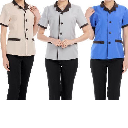 Polyester Women Ladies Hotel Uniform, Size: Medium