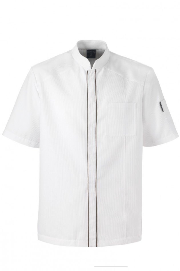 POLY COTTON White Asst Chef Coat, Size: S-3XL