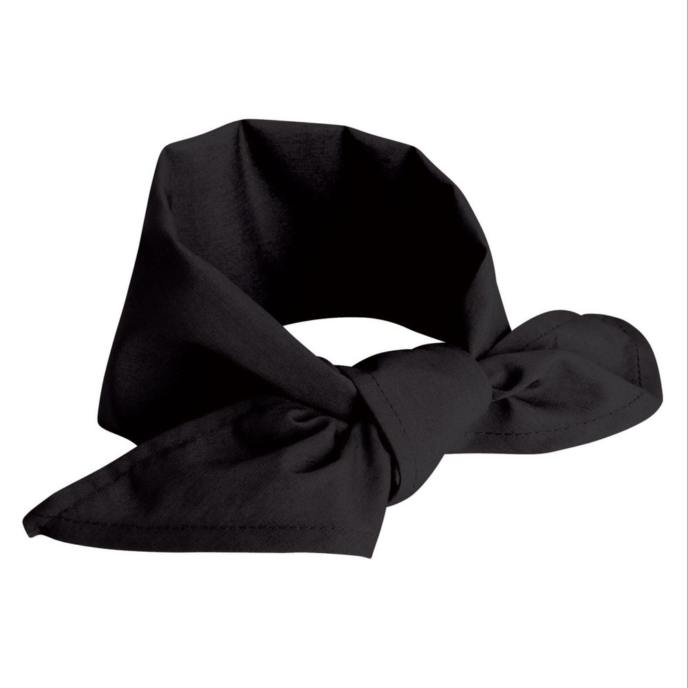 Black Neck Chef Scarf, Handwash, Size: Medium