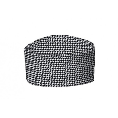 Checked100 Chef Skull Cap, Size: Free