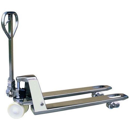 Helix Engineers Hand Operated Full Stainless Steel Pallet Truck, For Industrial, Loading Capacity: Upto 5 Ton