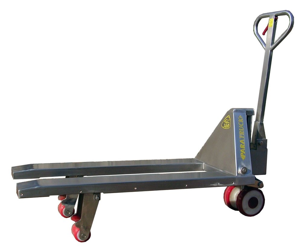 Hand Operated Stainless Steel Hydraulic Pallet Truck, For Material Handling