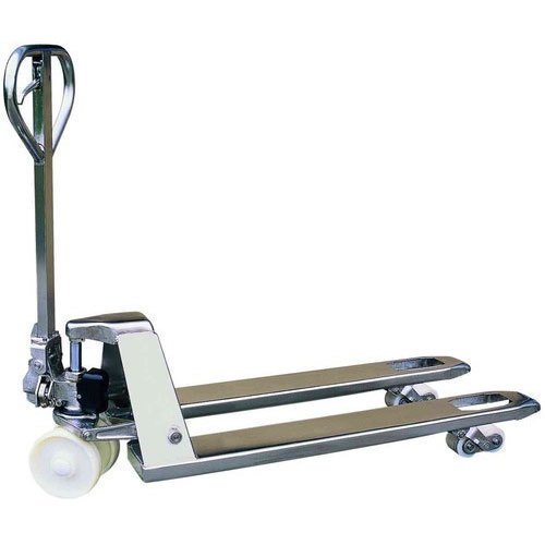 Manual Hand Operated Stainless Pallet Truck, Capacity: 3000kg, for Material Handling