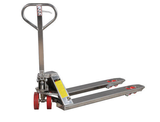 Stainless Steel Hydraulic Pallet Truck, Loading Capacity: 2500 Kg, for Material Handling