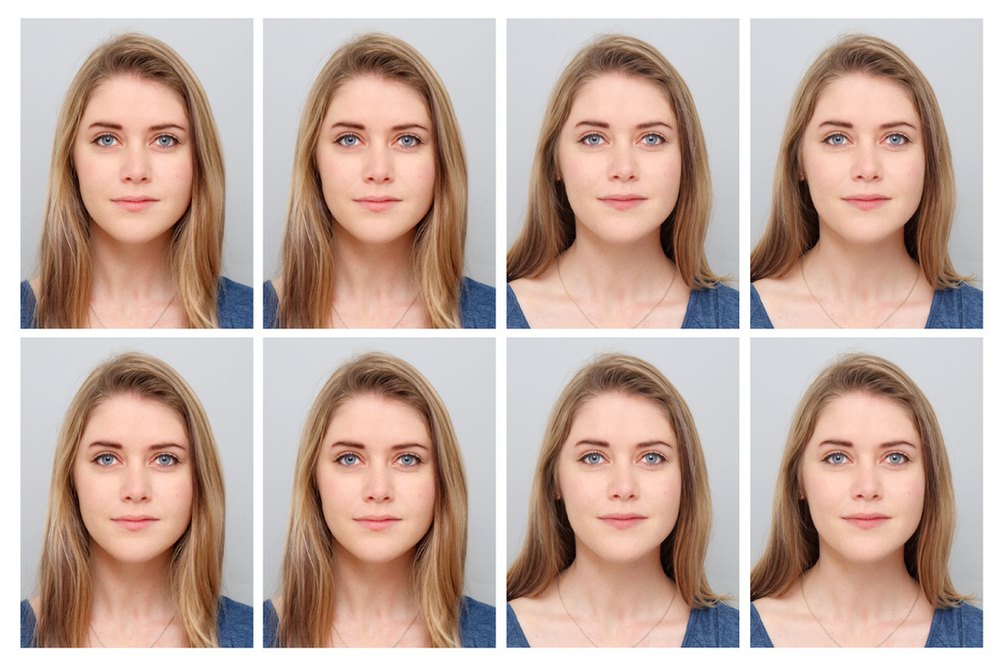 8 Passport size Photos of your image