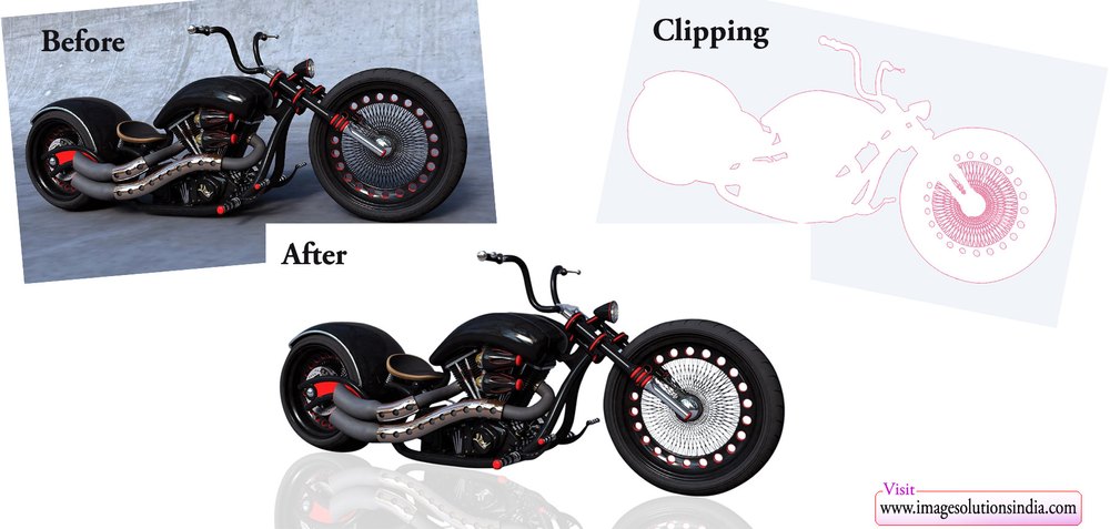 Bike Image Clipping Path Services