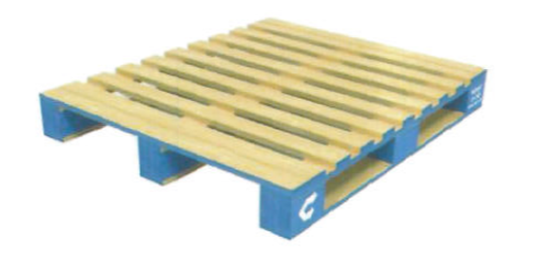 Rectangular 4 Way Wooden Pallet on Rent