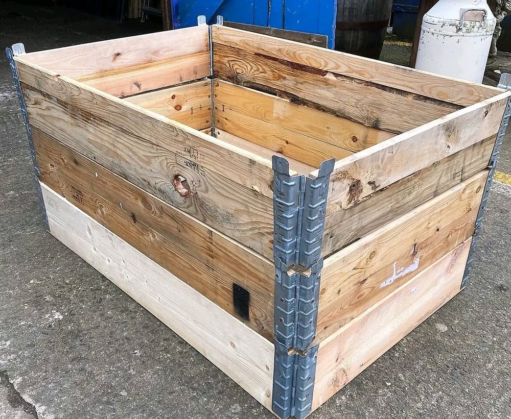 Oak Wood 200Kg Wooden Pallet Storage Box