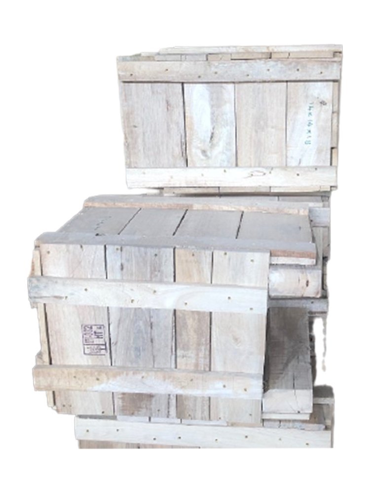 Rectangular Rubber Wood Seaworthy Export Wooden Packaging, For Shipping, Capacity: 150kg